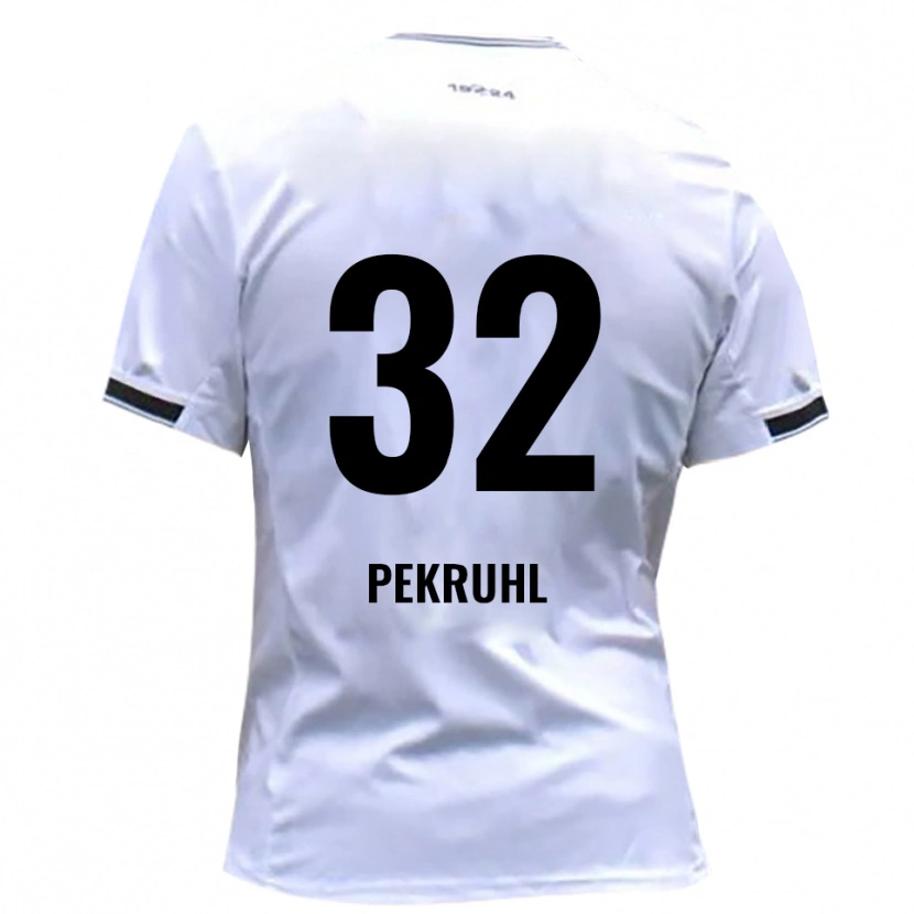 Danxen Men Fabian Pekruhl #32 White Red Home Jersey 2025/26 T-Shirt