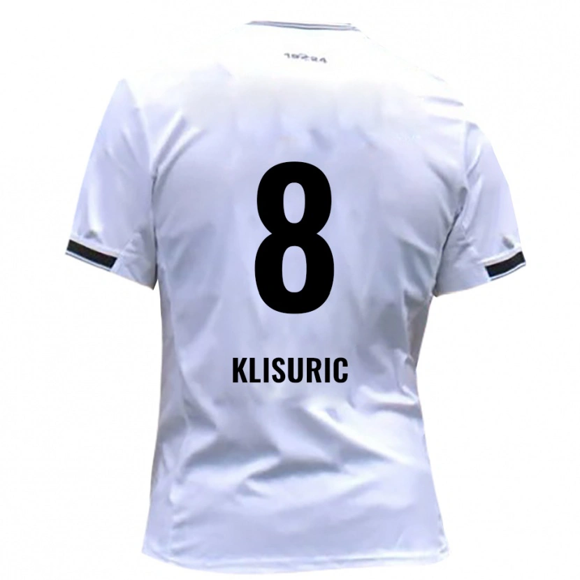 Danxen Men Lazar Klisuric #8 White Red Home Jersey 2025/26 T-Shirt