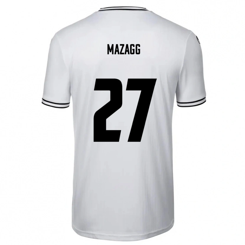 Danxen Men Lukas Mazagg #27 White Black Home Jersey 2025/26 T-Shirt