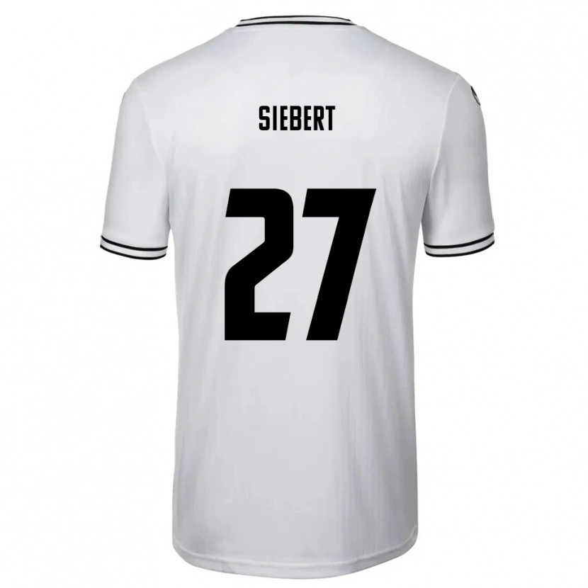 Danxen Men Marcel Siebert #27 White Black Home Jersey 2025/26 T-Shirt