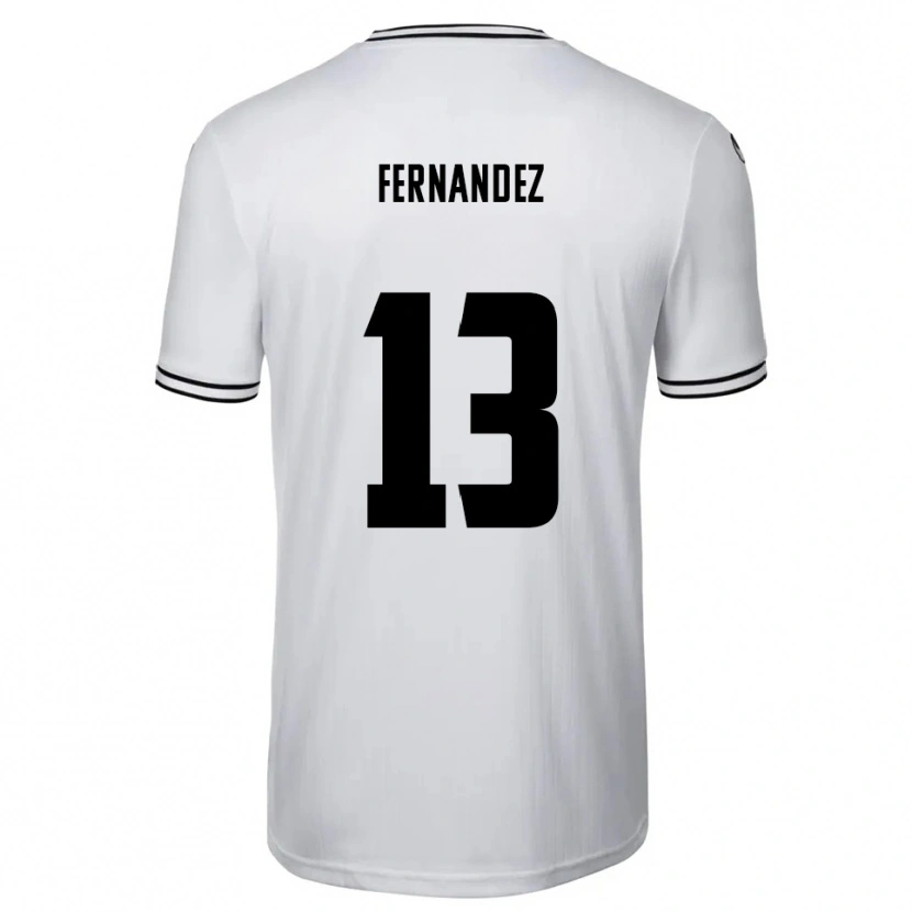 Danxen Men Luis Fernandez #13 White Black Home Jersey 2025/26 T-Shirt