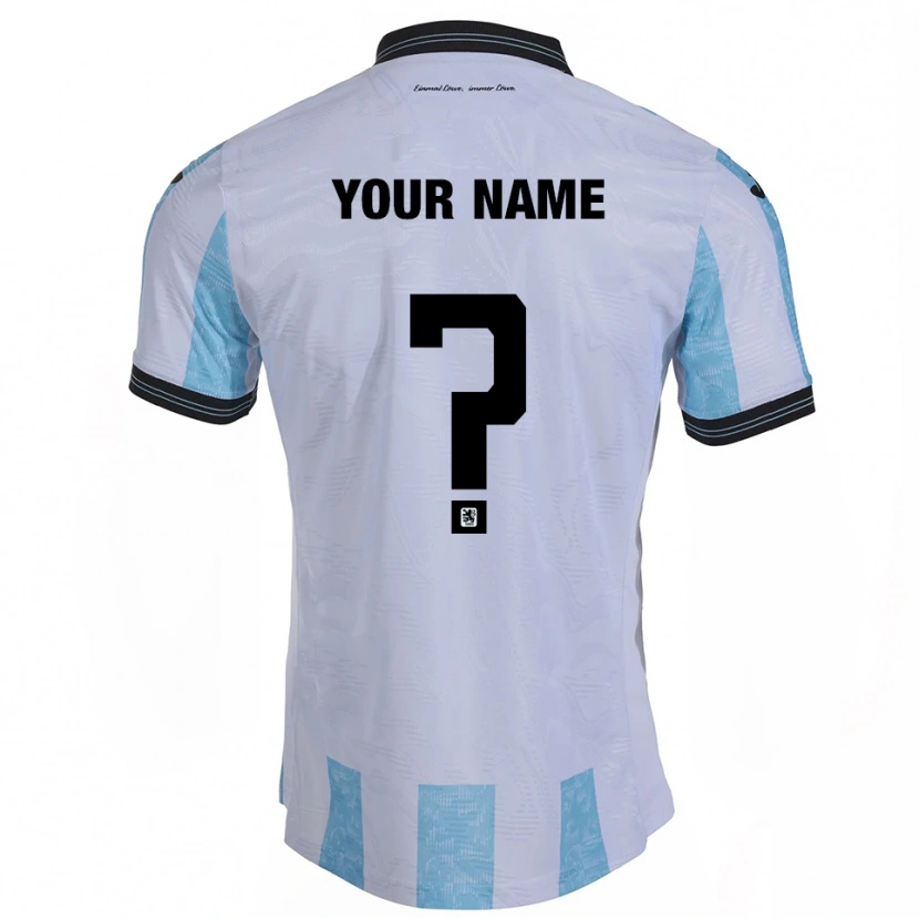 Danxen Men Your Name #0 White Sky Blue Home Jersey 2025/26 T-Shirt