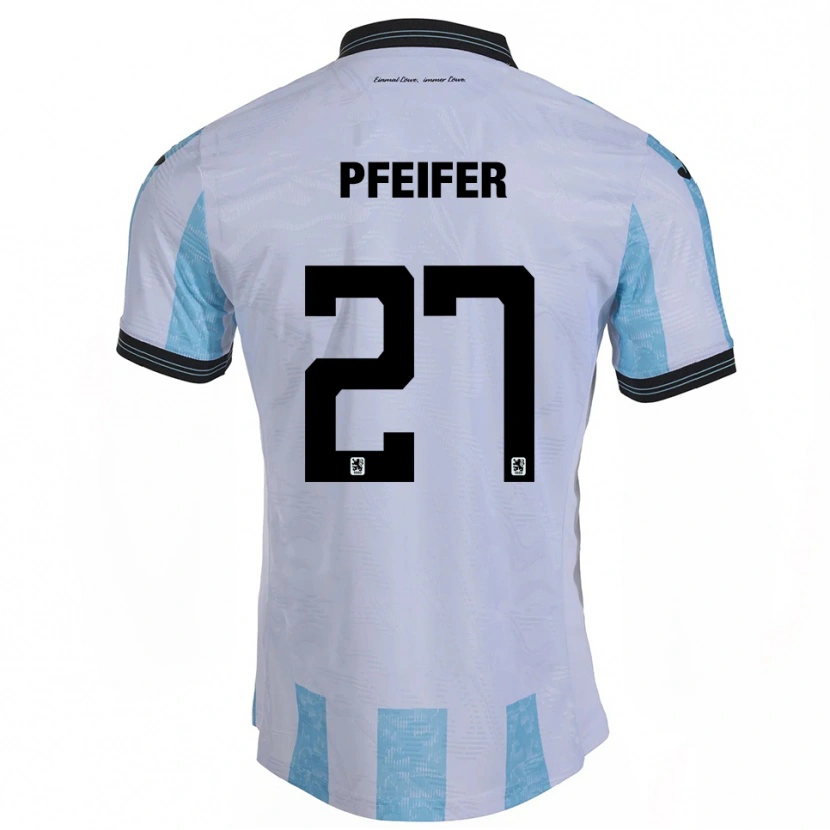 Danxen Men Manuel Pfeifer #27 White Sky Blue Home Jersey 2025/26 T-Shirt