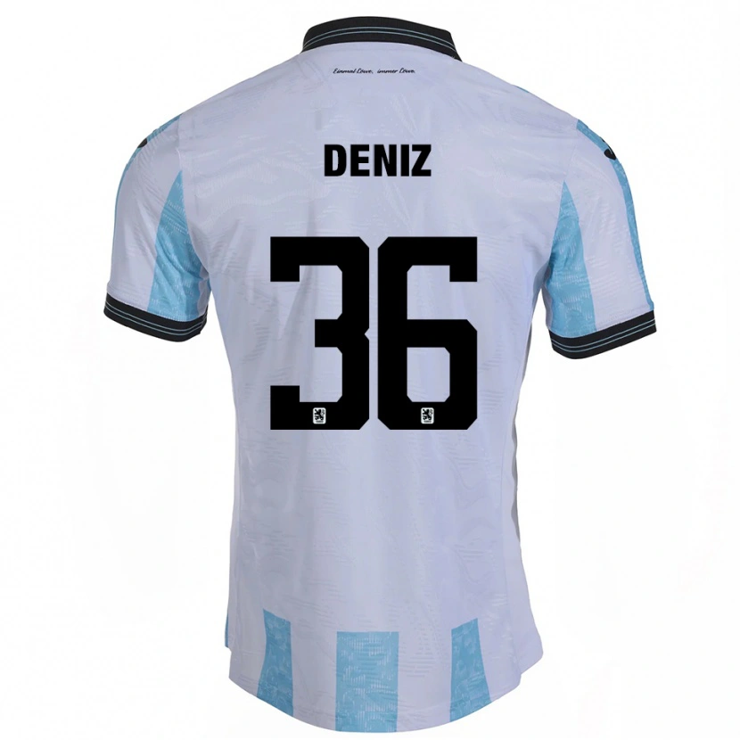 Danxen Men Tunay Deniz #36 White Sky Blue Home Jersey 2025/26 T-Shirt