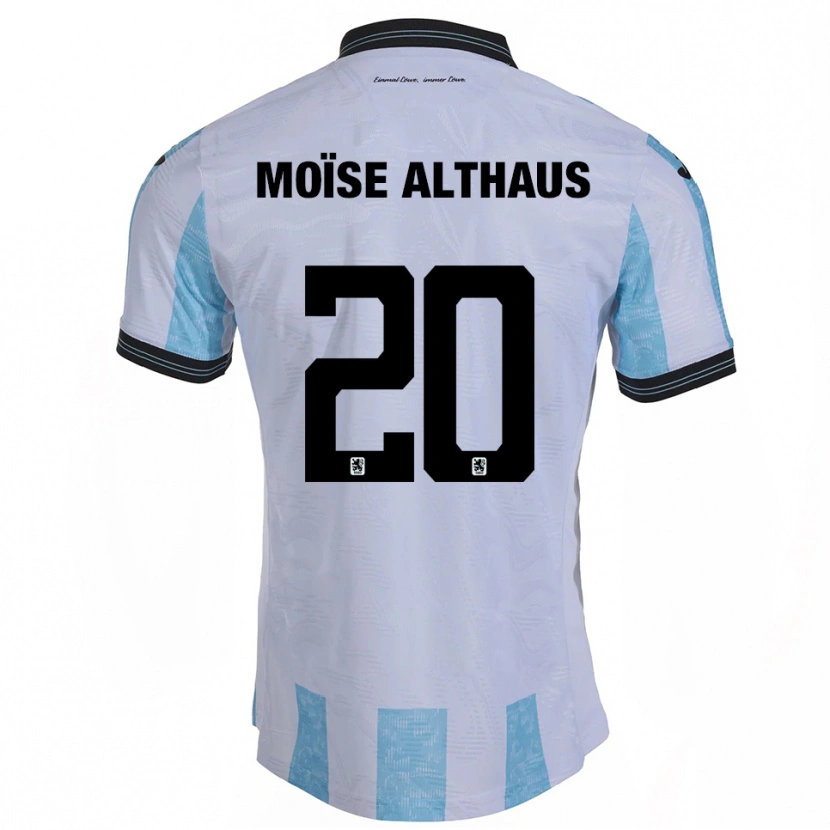 Danxen Men Samuel Moïse Althaus #20 White Sky Blue Home Jersey 2025/26 T-Shirt