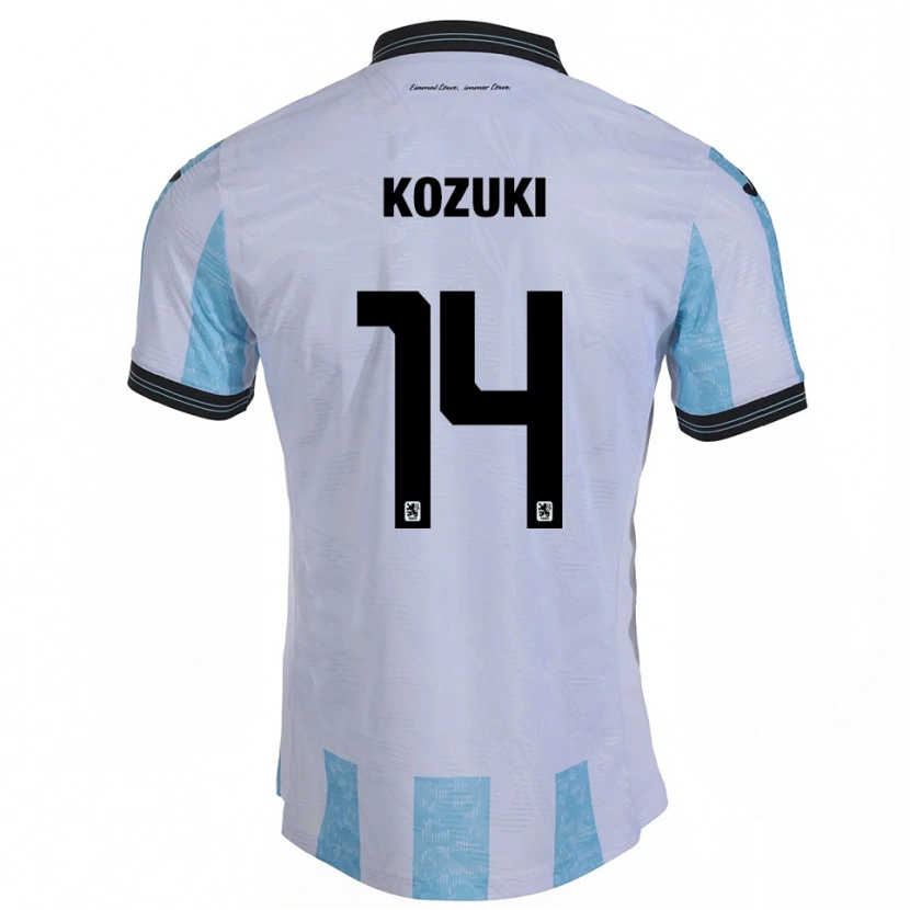Danxen Men Soichiro Kozuki #14 White Sky Blue Home Jersey 2025/26 T-Shirt