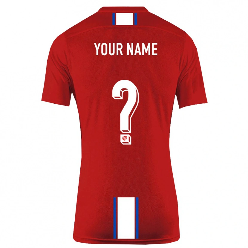 Danxen Men Your Name #0 Red White Home Jersey 2025/26 T-Shirt