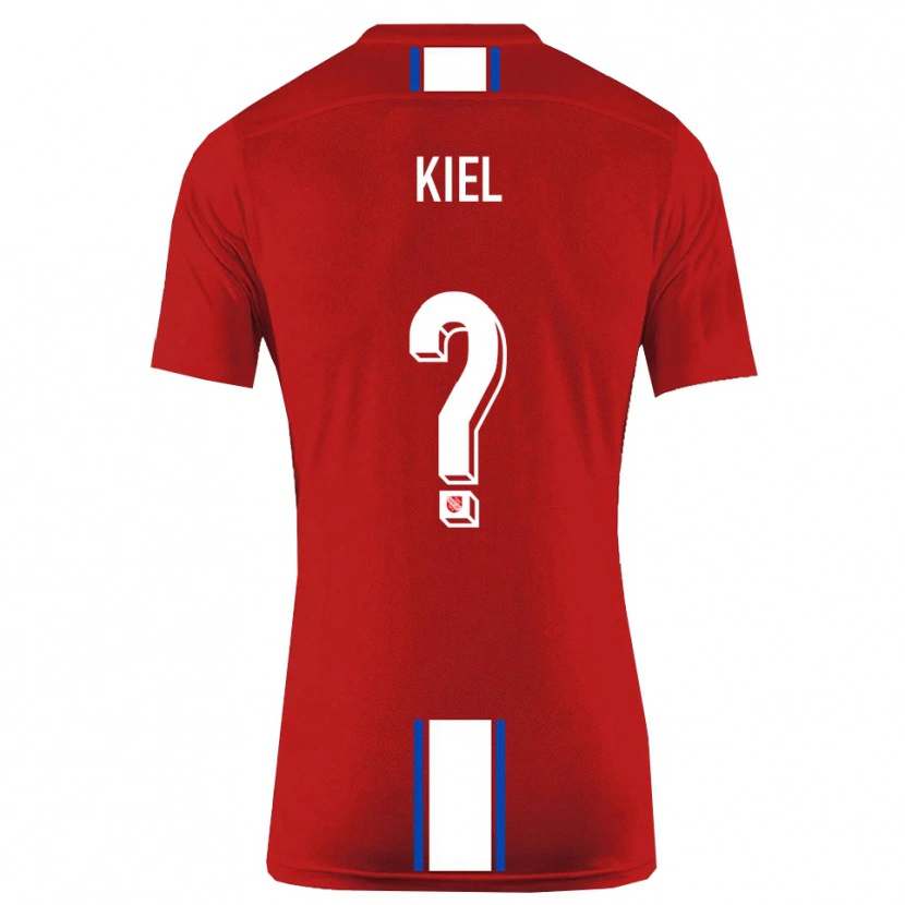 Danxen Men Niels Kiel #0 Red White Home Jersey 2025/26 T-Shirt