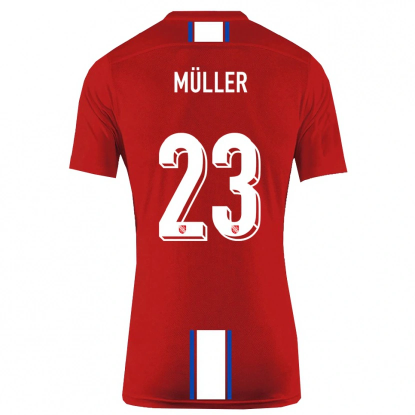 Danxen Men Robin Müller #23 Red White Home Jersey 2025/26 T-Shirt