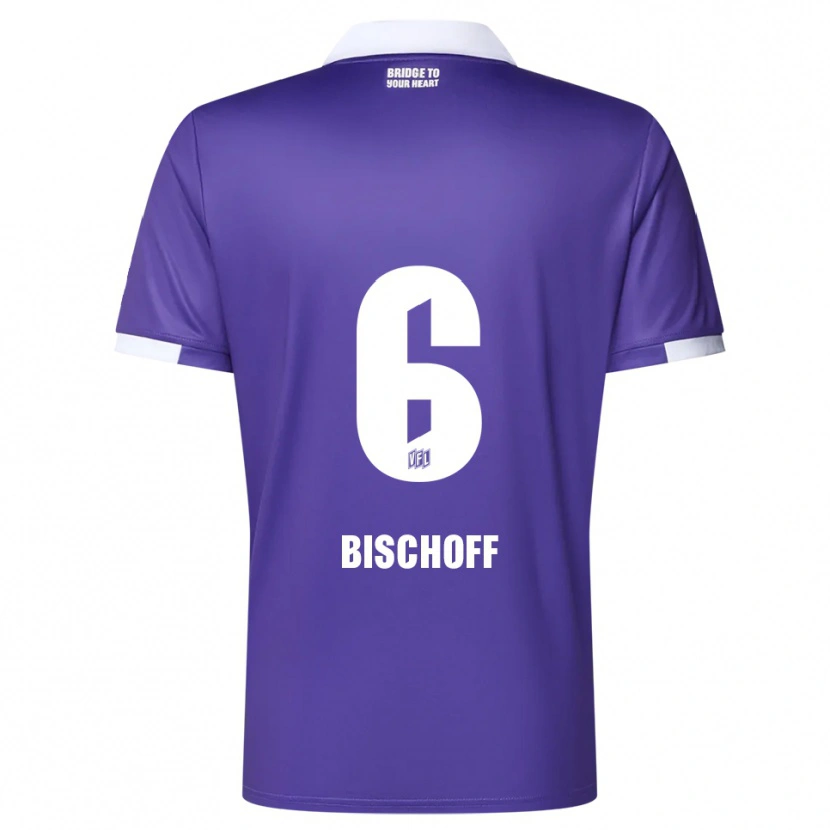 Danxen Men Vincent Bischoff #6 Purple White Home Jersey 2025/26 T-Shirt