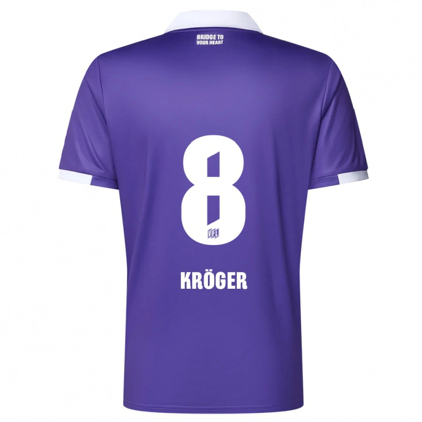 Danxen Men Luca Kröger #8 Purple White Home Jersey 2025/26 T-Shirt