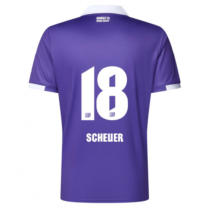 Danxen Men Nevio Scheuer #18 Purple White Home Jersey 2025/26 T-Shirt