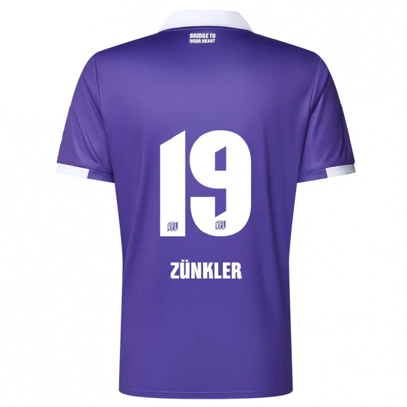 Danxen Men Bernd Zünkler #19 Purple White Home Jersey 2025/26 T-Shirt
