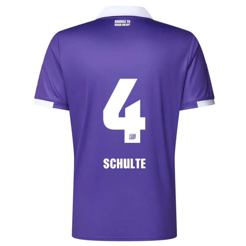 Danxen Men Henry Schulte #4 Purple White Home Jersey 2025/26 T-Shirt