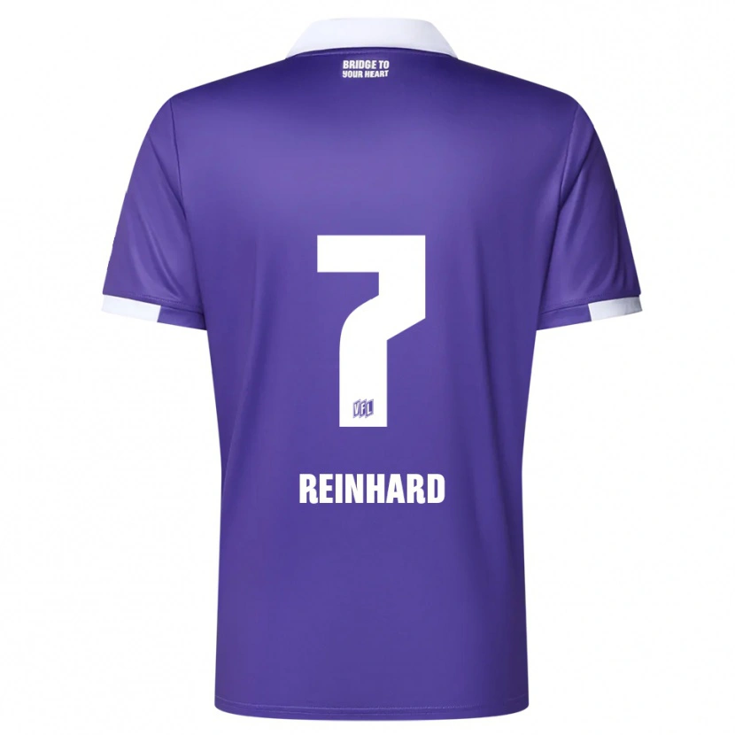 Danxen Men Taro Reinhard #7 Purple White Home Jersey 2025/26 T-Shirt