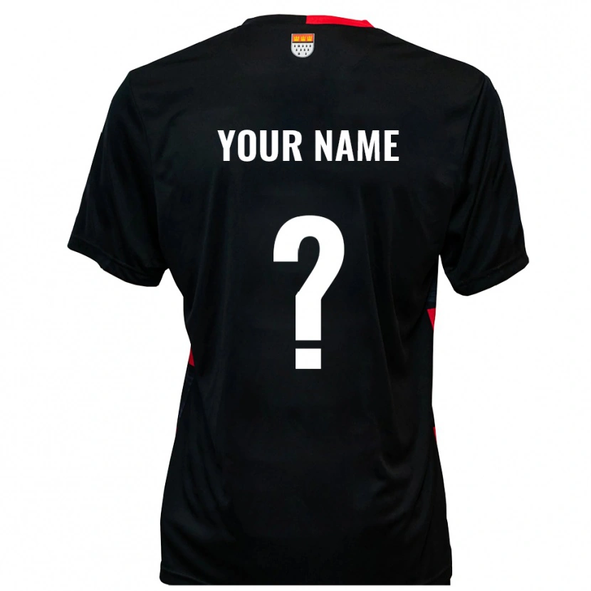 Danxen Men Your Name #0 Black Red Home Jersey 2025/26 T-Shirt