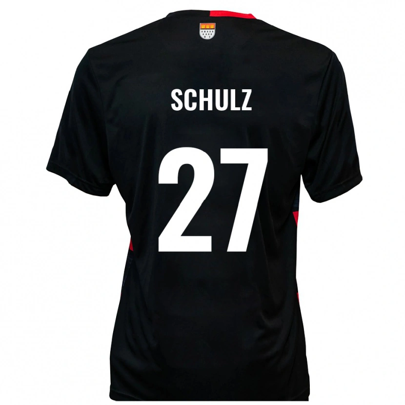 Danxen Men Arne Schulz #27 Black Red Home Jersey 2025/26 T-Shirt
