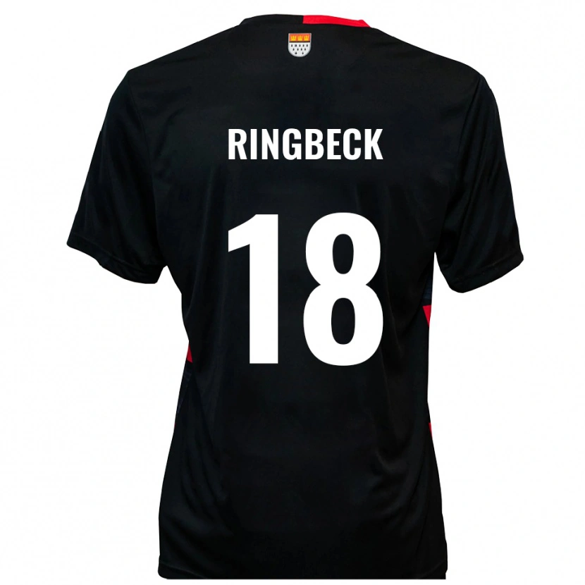 Danxen Men Noah Ringbeck #18 Black Red Home Jersey 2025/26 T-Shirt