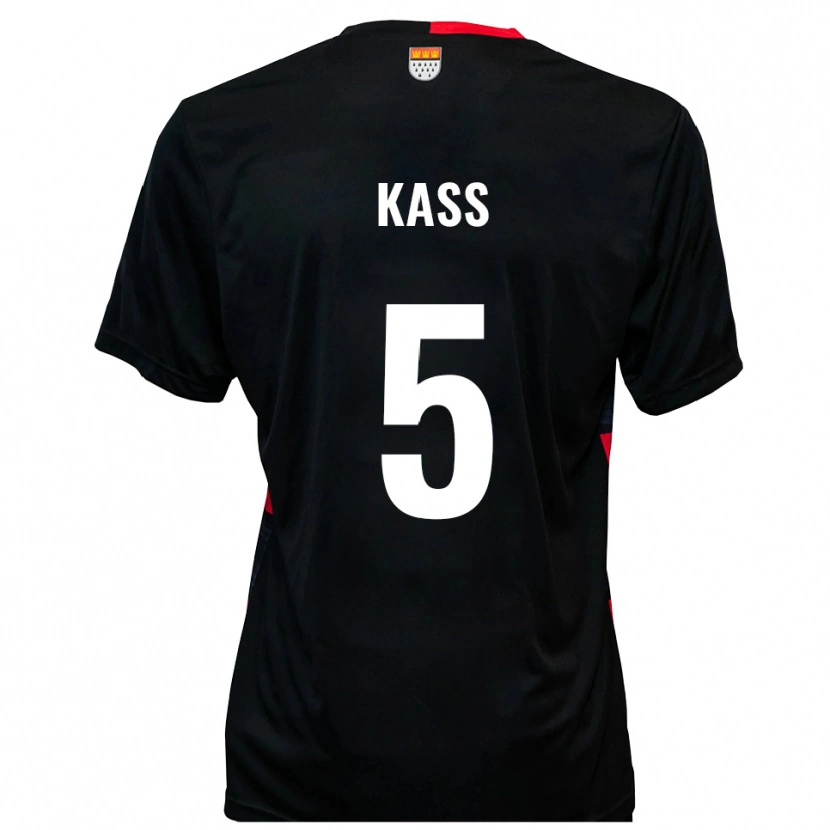 Danxen Men Martin Kass #5 Black Red Home Jersey 2025/26 T-Shirt