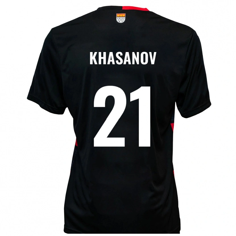 Danxen Men Denys Khasanov #21 Black Red Home Jersey 2025/26 T-Shirt