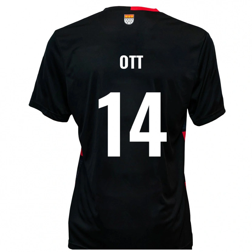 Danxen Men Raphael Ott #14 Black Red Home Jersey 2025/26 T-Shirt