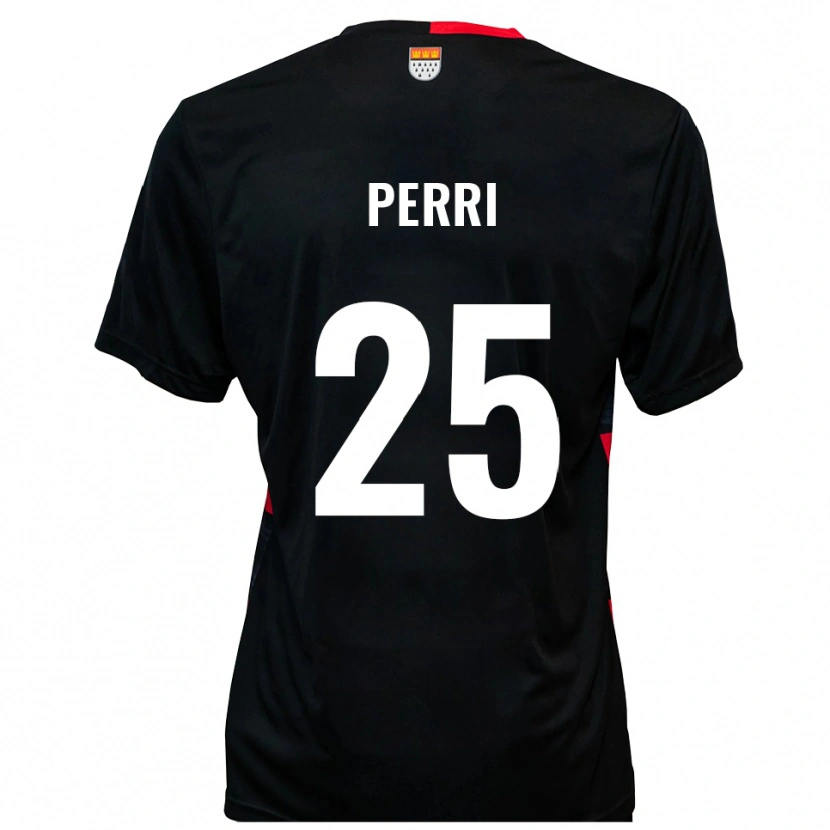 Danxen Men Diego Perri #25 Black Red Home Jersey 2025/26 T-Shirt