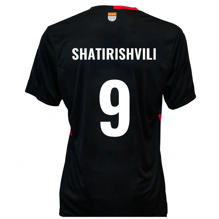 Danxen Men Nika Shatirishvili #9 Black Red Home Jersey 2025/26 T-Shirt