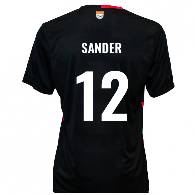 Danxen Men Anton Sander #12 Black Red Home Jersey 2025/26 T-Shirt