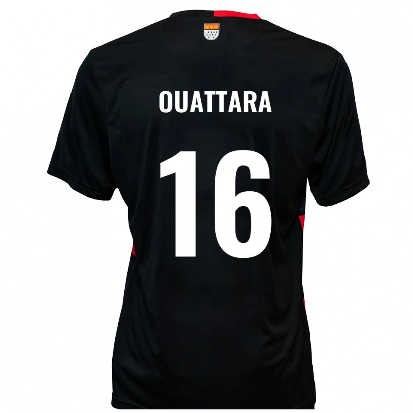 Danxen Men Kiyali Ouattara #16 Black Red Home Jersey 2025/26 T-Shirt