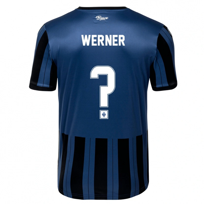 Danxen Men Philipp Werner #0 Blue Gray Black Home Jersey 2025/26 T-Shirt