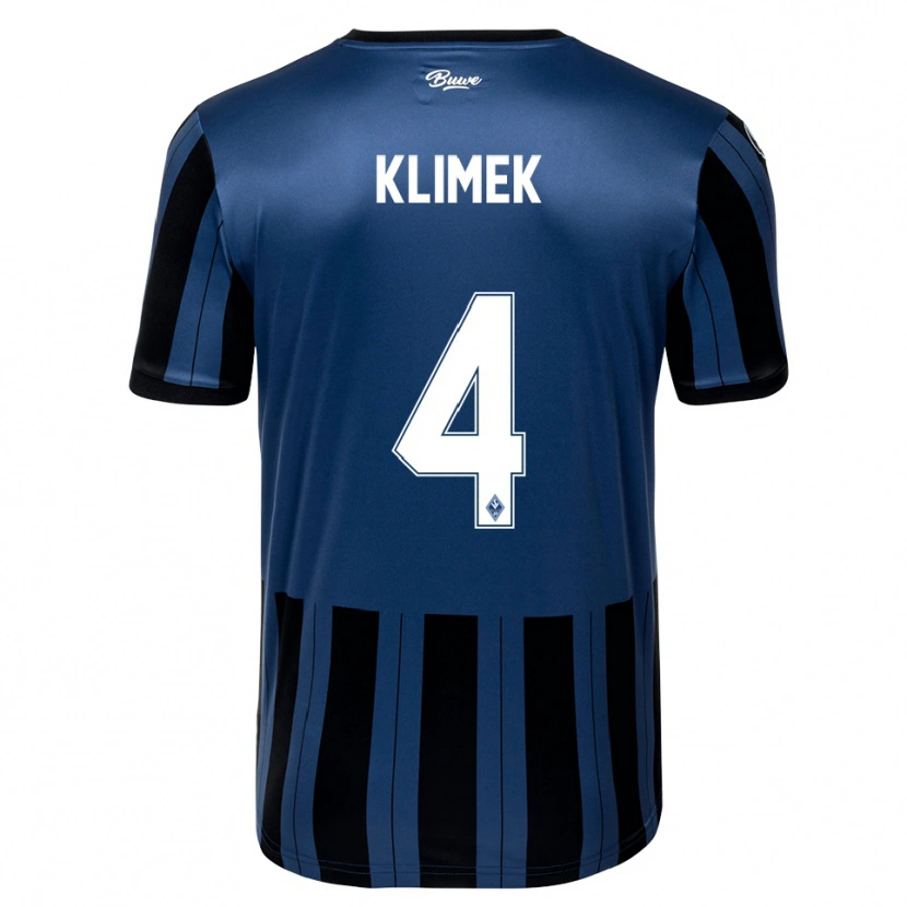 Danxen Men Tom Klimek #4 Blue Gray Black Home Jersey 2025/26 T-Shirt