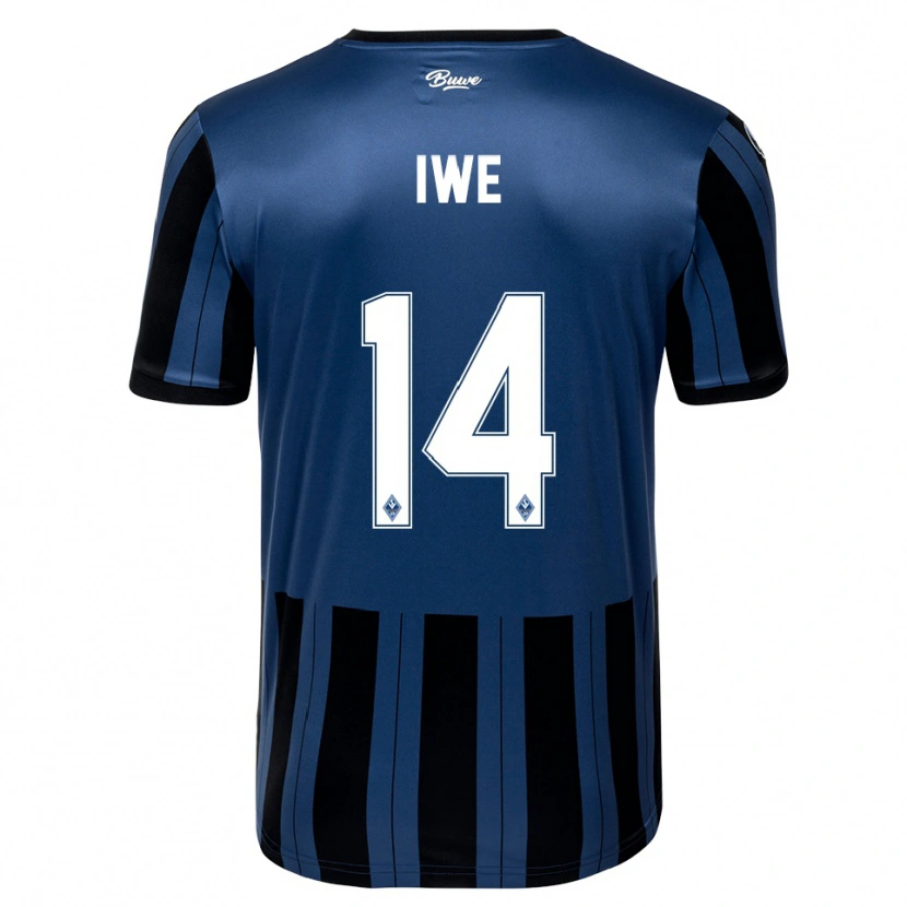 Danxen Men Emmanuel Iwe #14 Blue Gray Black Home Jersey 2025/26 T-Shirt