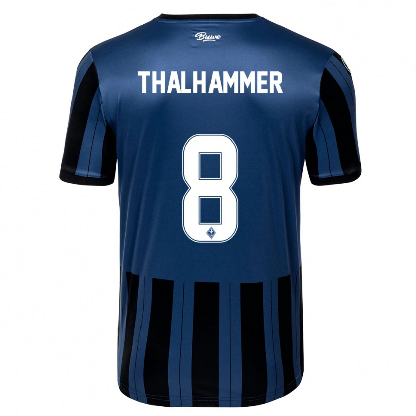 Danxen Men Maximilian Thalhammer #8 Blue Gray Black Home Jersey 2025/26 T-Shirt