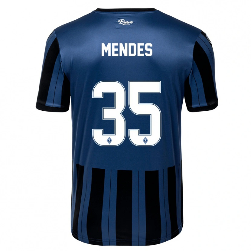 Danxen Men Djayson Mendes #35 Blue Gray Black Home Jersey 2025/26 T-Shirt