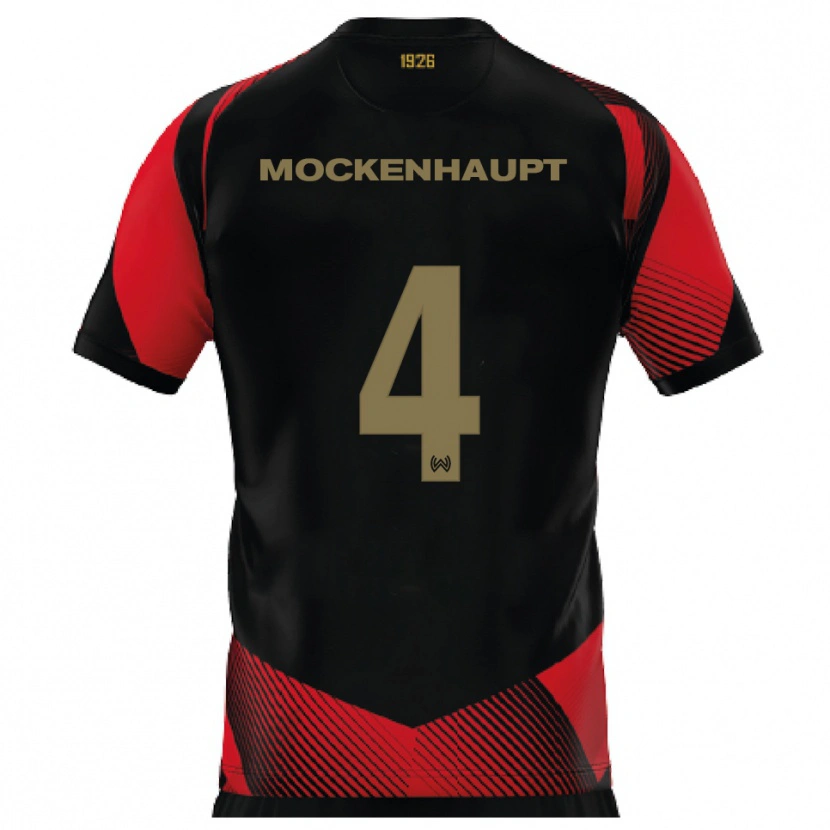 Danxen Men Sascha Mockenhaupt #4 Black Red Home Jersey 2025/26 T-Shirt