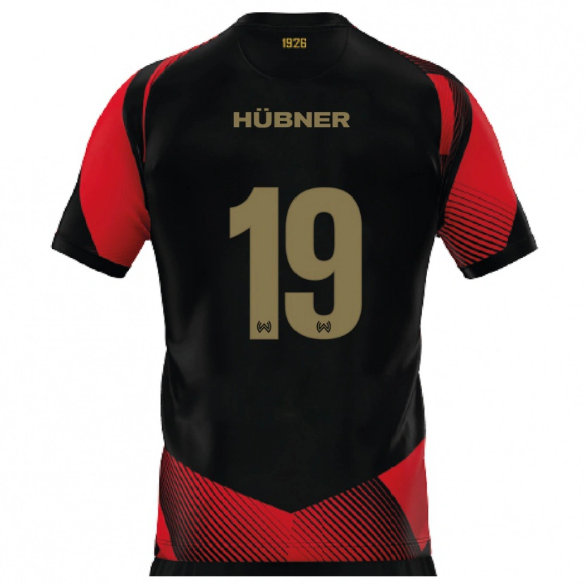 Danxen Men Florian Hübner #19 Black Red Home Jersey 2025/26 T-Shirt
