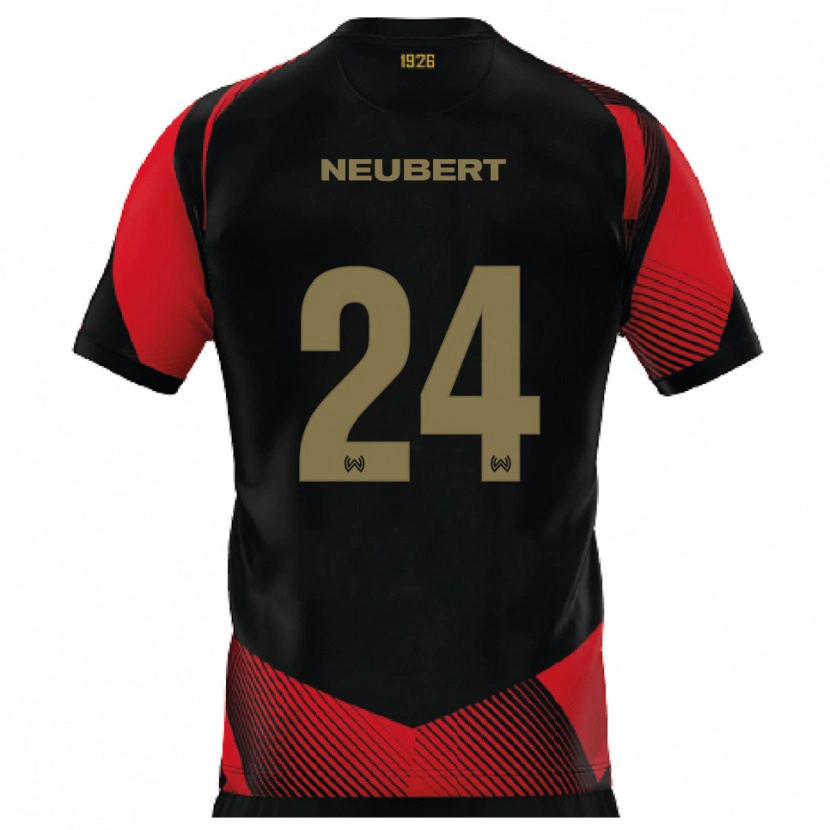 Danxen Men Tim Neubert #24 Black Red Home Jersey 2025/26 T-Shirt
