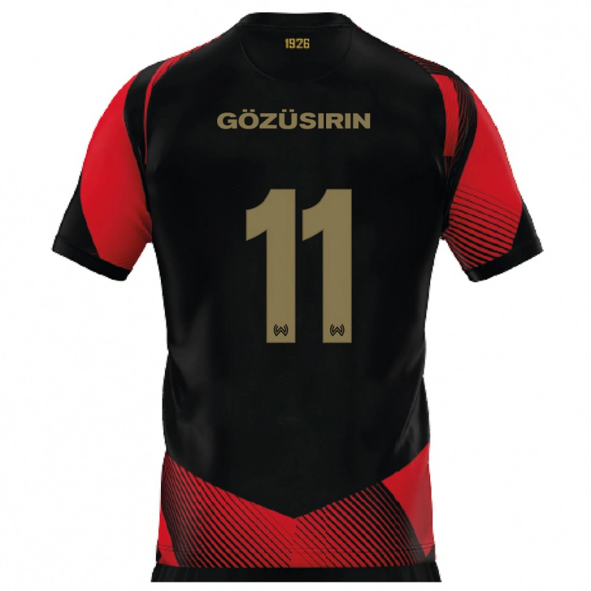 Danxen Men Tarik Gözüsirin #11 Black Red Home Jersey 2025/26 T-Shirt