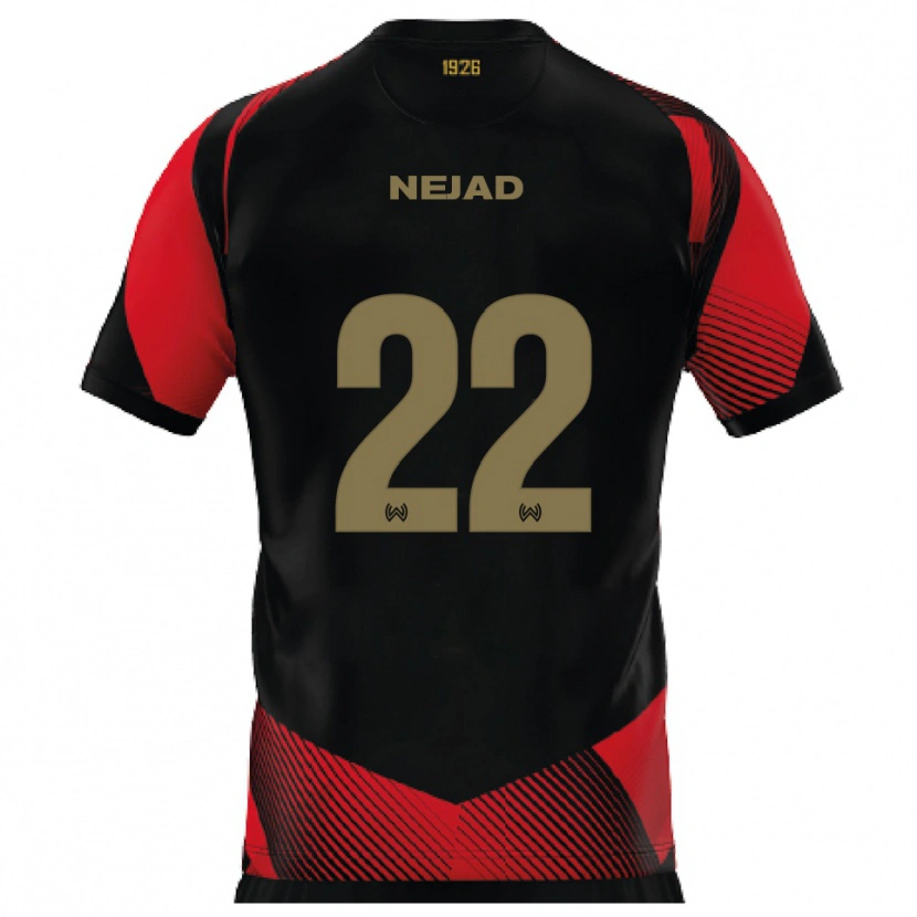 Danxen Men Milad Nejad #22 Black Red Home Jersey 2025/26 T-Shirt