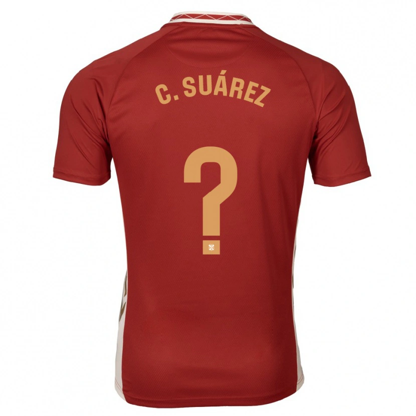 Danxen Men Carlota Suárez Crespo #0 Burgundy Gold Away Jersey 2025/26 T-Shirt