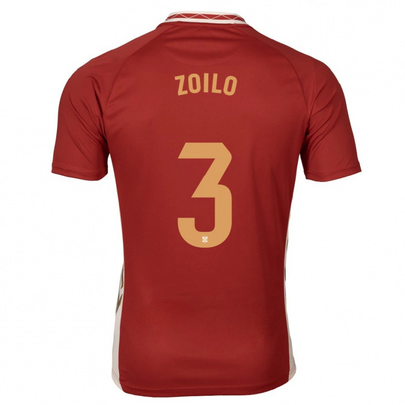 Danxen Men Ander Zoilo #3 Burgundy Gold Away Jersey 2025/26 T-Shirt