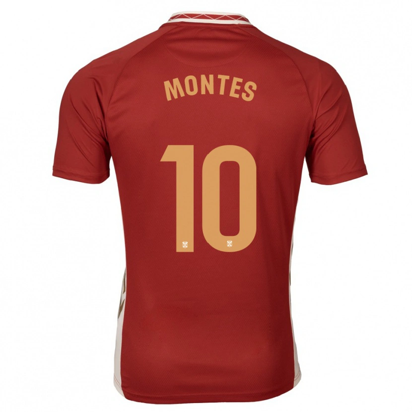 Danxen Men Cris Montes #10 Burgundy Gold Away Jersey 2025/26 T-Shirt