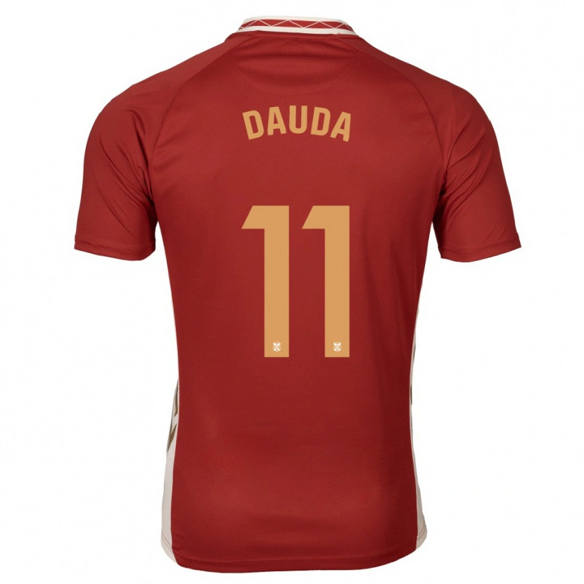 Danxen Men Mo Dauda #11 Burgundy Gold Away Jersey 2025/26 T-Shirt