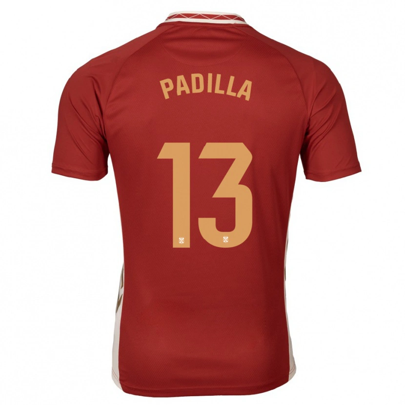 Danxen Men Alejandro Padilla #13 Burgundy Gold Away Jersey 2025/26 T-Shirt
