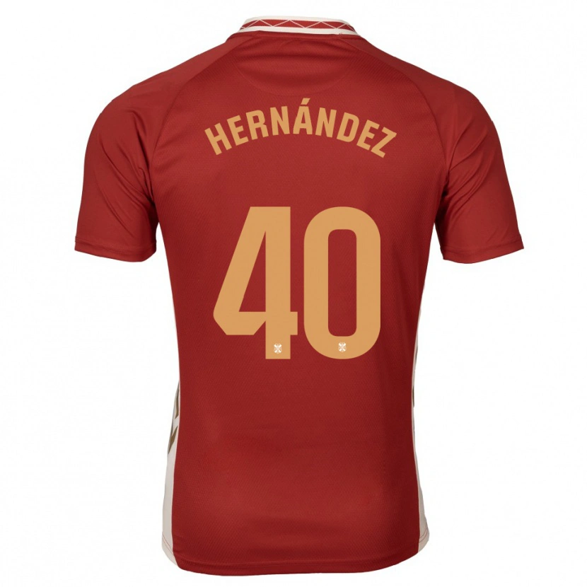 Danxen Men Christian Hernández #40 Burgundy Gold Away Jersey 2025/26 T-Shirt