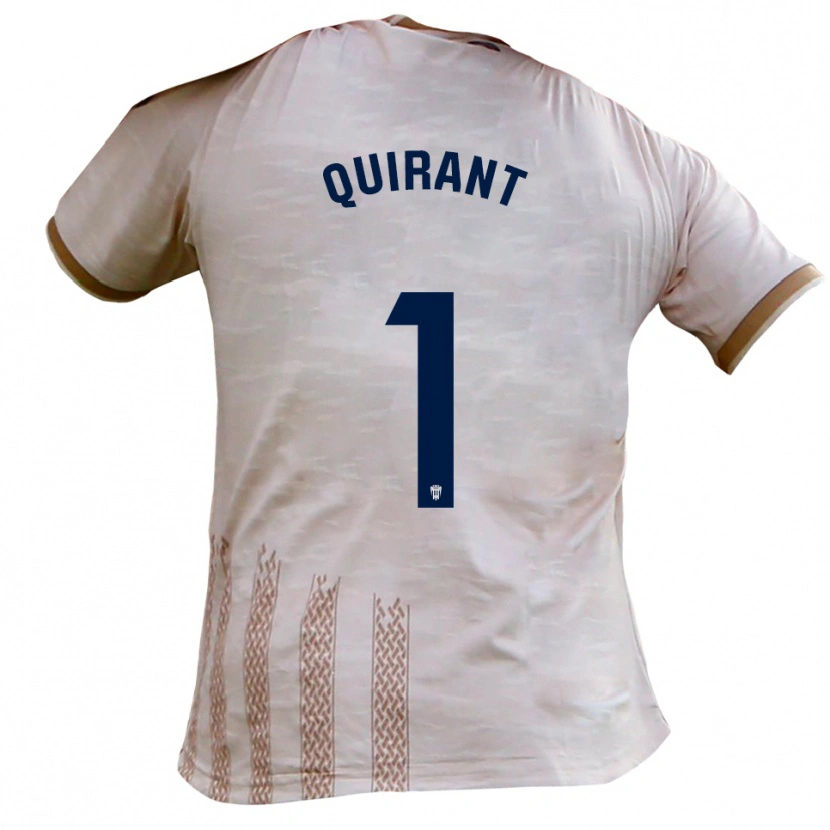 Danxen Men Luismi Quirant #1 Off-White Brown Away Jersey 2025/26 T-Shirt