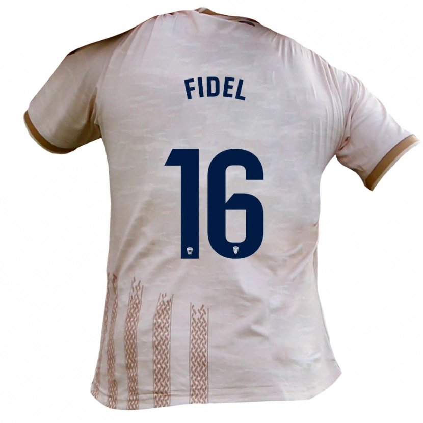 Danxen Men Fidel #16 Off-White Brown Away Jersey 2025/26 T-Shirt