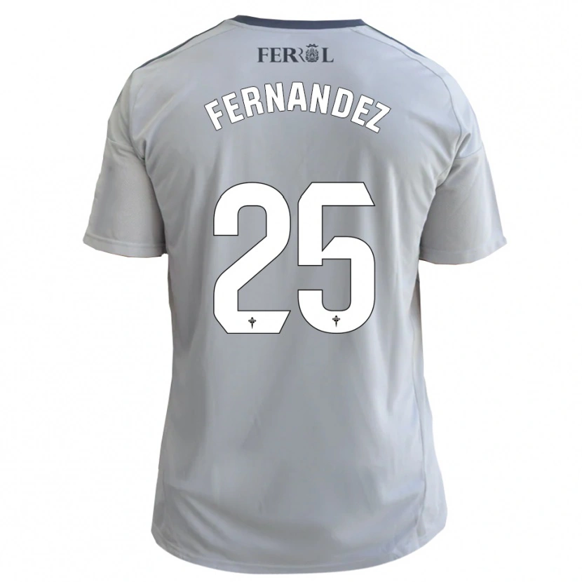 Danxen Men César Fernández #25 Gray Silver Away Jersey 2025/26 T-Shirt
