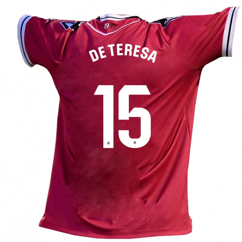 Danxen Men Emilio De Teresa #15 Burgundy Black Away Jersey 2025/26 T-Shirt