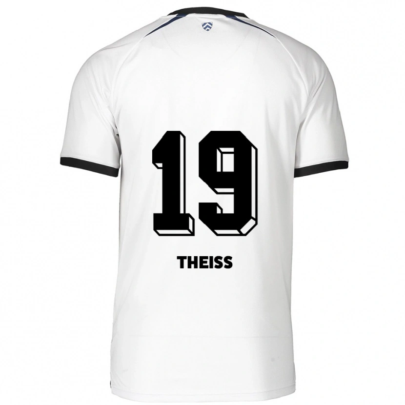 Danxen Men Monti Theiß #19 White Black Away Jersey 2025/26 T-Shirt